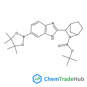 (1R,3S,4S)-tert-butyl 3-(6-(4,4,5,5-tetramethyl-1,3,2-dioxaborolan-2-yl)-1H-benzo[d]imidazol-2-yl)-2-azabicyclo[2.2.1]heptane-2-carboxylate