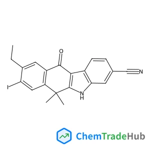 9-ethyl-8-iodo-6,6-dimethyl-11-oxo-6,11-dihydro-5H-benzo[b]carbazole-3-carbonitrile