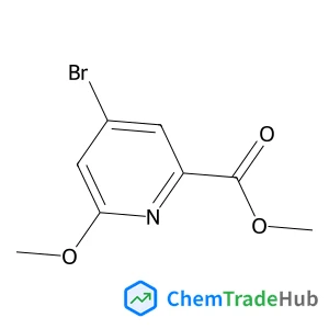 Methyl 4-bromo-6-methoxy-2-pyridinecarboxylate structure
