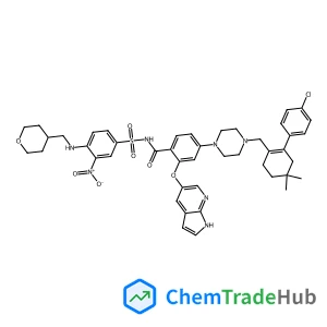 4-(4-{[2-(4-Chlorophenyl)-4,4-dimethyl-1-cyclohexen-1-yl]methyl}-1-piperazinyl)-N-({3-nitro-4-[(tetrahydro-2H-pyran-4-ylmethyl)amino]phenyl}sulfonyl)-2-(1H-pyrrolo[2,3-b]pyridin-5-yloxy)benzamide