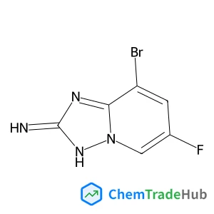 8-Bromo-6-fluoro[1,2,4]triazolo[1,5-a]pyridin-2-amine structure
