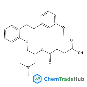 4-{[1-(Dimethylamino)-3-{2-[2-(3-methoxyphenyl)ethyl]phenoxy}-2-propanyl]oxy}-4-oxobutanoic acid