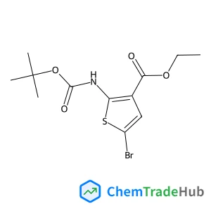 Ethyl 5-bromo-2-({[(2-methyl-2-propanyl)oxy]carbonyl}amino)-3-thiophenecarboxylate