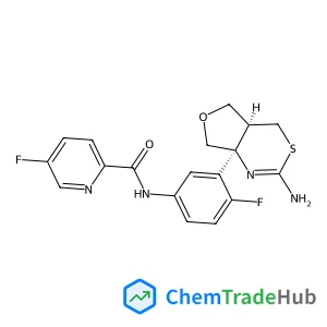 N-{3-[(4aS,7aS)-2-Amino-4a,5-dihydro-4H-furo[3,4-d][1,3]thiazin-7a(7H)-yl]-4-fluorophenyl}-5-fluoro-2-pyridinecarboxamide