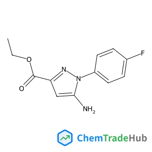 Ethyl 5-amino-1-(4-fluorophenyl)-1H-pyrazole-3-carboxylate structure Ethyl 5-amino-1-(4-fluorophenyl)-1H-pyrazole-3-carboxylate structure