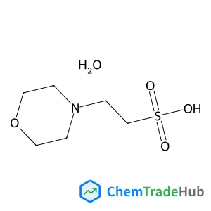 2-(4-Morpholinyl)ethanesulfonic acid hydrate (1:1) Chemical_Structure_Of