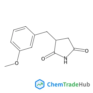 3-(3-Methoxybenzyl)pyrrolidine-2,5-dione structure