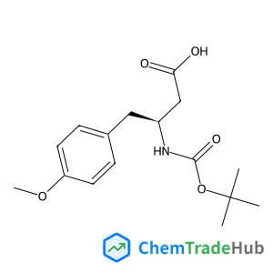 (3S)-4-(4-Methoxyphenyl)-3-({[(2-methyl-2-propanyl)oxy]carbonyl}amino)butanoic acid