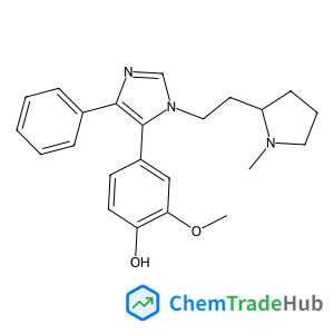 2-Methoxy-4-{1-[2-(1-methyl-2-pyrrolidinyl)ethyl]-4-phenyl-1H-imidazol-5-yl}phenol