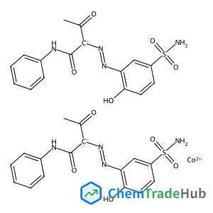 Cobaltate(2-),bis[2-[[5-(aminosulfonyl)-2-(hydroxy-kO)phenyl]azo-kN1]-3-(oxo-kO)-N-phenylbutanamidato(2-)]-, dihydrogen