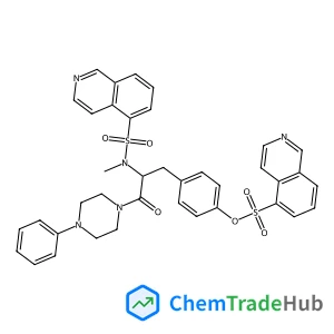 (S)-4-(2-(N-methylisoquinoline-5-sulfonamido)-3-oxo-3-(4-phenylpiperazin-1-yl)propyl)phenyl isoquinoline-5-sulfonate