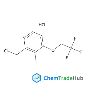 2-(Chloromethyl)-3-methyl-4-(2,2,2-trifluoroethoxy)pyridine hydrochloride (1:1)