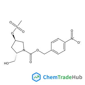 4-Nitrobenzyl (2S,4R)-2-(hydroxymethyl)-4-[(methylsulfonyl)oxy]-1-pyrrolidinecarboxylate