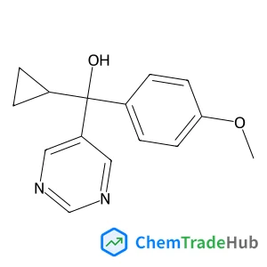 Cyclopropyl(4-methoxyphenyl)5-pyrimidinylmethanol Cyclopropyl(4-methoxyphenyl)5-pyrimidinylmethanol
