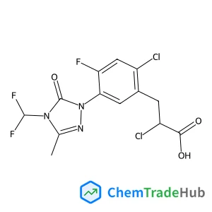 2-Chloro-3-{2-chloro-5-[4-(difluoromethyl)-3-methyl-5-oxo-4,5-dihydro-1H-1,2,4-triazol-1-yl]-4-fluorophenyl}propanoic acid