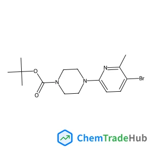2-Methyl-2-propanyl 4-(5-bromo-6-methyl-2-pyridinyl)-1-piperazinecarboxylate 2-Methyl-2-propanyl 4-(5-bromo-6-methyl-2-pyridinyl)-1-piperazinecarboxylate