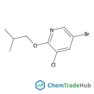 5-Bromo-3-chloro-2-isobutoxypyridine structure