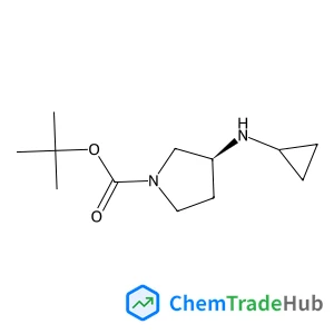 2-Methyl-2-propanyl (3S)-3-(cyclopropylamino)-1-pyrrolidinecarboxylate Chemical_Structure_Of