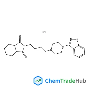 (3aR,7aS)-2-{4-[4-(1,2-Benzothiazol-3-yl)-1-piperazinyl]butyl}hexahydro-1H-isoindole-1,3(2H)-dione hydrochloride (1:1)