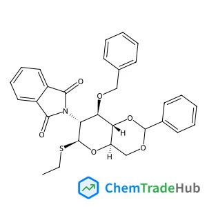 Ethyl 3-O-benzyl-4,6-O-benzylidene-2-deoxy-2-(1,3-dioxo-1,3-dihydro-2H-isoindol-2-yl)-1-thio-beta-D-glucopyranoside