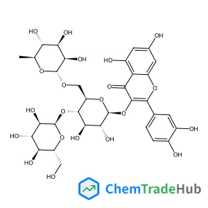 2-(3,4-Dihydroxyphenyl)-5,7-dihydroxy-4-oxo-4H-chromen-3-yl 6-deoxy-alpha-L-mannopyranosyl-(1->6)-[alpha-D-glucopyranosyl-(1->4)]-beta-D-glucopyranoside