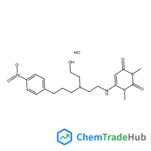 6-[(2-{(2-Hydroxyethyl)[3-(4-nitrophenyl)propyl]amino}ethyl)amino]-1,3-dimethyl-2,4(1H,3H)-pyrimidinedione hydrochloride (1:1)
