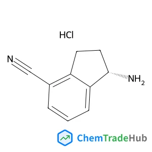 (1S)-1-Amino-4-indanecarbonitrile hydrochloride (1:1)