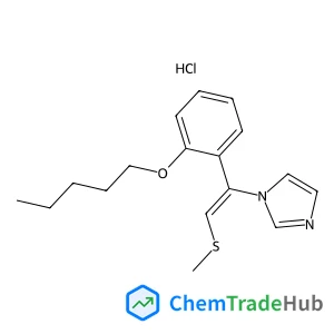 1-{(E)-2-(Methylsulfanyl)-1-[2-(pentyloxy)phenyl]vinyl}-1H-imidazole hydrochloride (1:1)