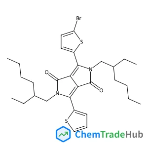 3-(5-Bromothiophen-2-yl)-2,5-bis(2-ethylhexyl)-6-(thiophen-2-yl)pyrrolo[3,4-c]pyrrole-1,4(2H,5H)-dione