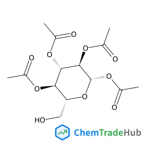 1,2,3,4-Tetra-O-acetylhexopyranose structure
