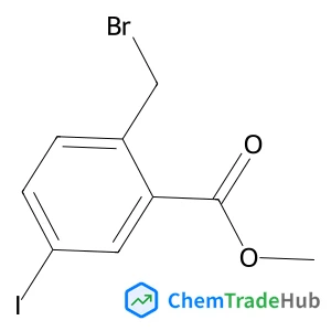 Methyl 2-(bromomethyl)-5-iodobenzoate structure Methyl 2-(bromomethyl)-5-iodobenzoate structure