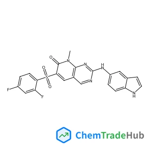 6-[(2,4-Difluorophenyl)sulfonyl]-2-(1H-indol-5-ylamino)-8-methylpyrido[2,3-d]pyrimidin-7(8H)-one