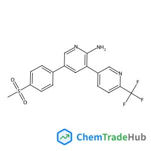 5-[4-(Methylsulfonyl)phenyl]-6'-(trifluoromethyl)-3,3'-bipyridin-2-amine