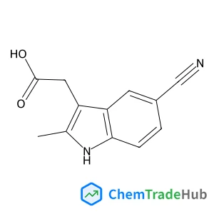 (5-Cyano-2-methyl-1H-indol-3-yl)acetic acid (5-Cyano-2-methyl-1H-indol-3-yl)acetic acid