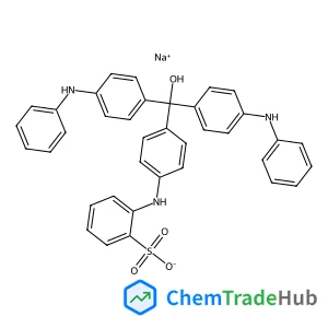 Sodium 4-({4-[bis(4-anilinophenyl)(hydroxy)methyl]phenyl}amino)benzenesulfonate - 4-[(4-{(E)-(4-anilinophenyl)[(4E)-4-(phenylimino)-2,5-cyclohexadien-1-ylidene]methyl}phenyl)amino]benzenesulfonic acid
 (1:1:1)