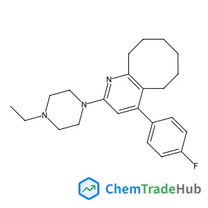 2-(4-Ethyl-1-piperazinyl)-4-(4-fluorophenyl)-5,6,7,8,9,10-hexahydrocycloocta[b]pyridine