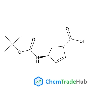 (1S,4S)-4-[[(1,1-DIMETHYLETHOXY)CARBONYL]AMINO]-2-CYCLOPENTENE-1-CARBOXYLIC ACID