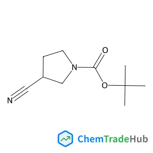 2-Methyl-2-propanyl (3S)-3-cyano-1-pyrrolidinecarboxylate structure