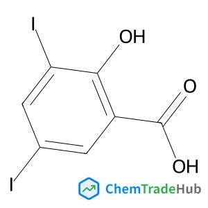 2-Hydroxy-3,5-diiodobenzoic acid