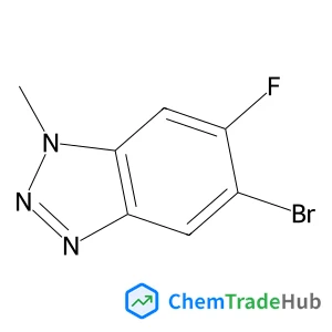 5-Bromo-6-fluoro-1-methyl-1H-benzotriazole Chemical_Structure_Of