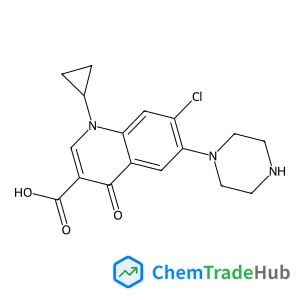 7-Chloro-1-cyclopropyl-4-oxo-6-(piperazin-1-YL)-1,4-dihydroquinoline-3-carboxylic acid