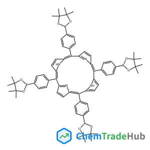 5,10,15,20-tetrakis(4-boronic acid pinacol ester phenyl) porphyrin structure 5,10,15,20-tetrakis(4-boronic acid pinacol ester phenyl) porphyrin structure