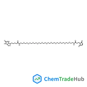 N-[39-(2,5-Dioxo-2,5-dihydro-1H-pyrrol-1-yl)-37-oxo-3,6,9,12,15,18,21,24,27,30,33-undecaoxa-36-azanonatriacont-1-yl]-5-[(3aS,4S,6aR)-2-oxohexahydro-1H-thieno[3,4-d]imidazol-4-yl]pentanamide