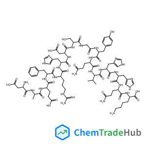 L-alpha-Aspartyl-L-alanyl-L-alpha-glutamyl-L-phenylalanyl-L-arginyl-L-histidyl-L-alpha-aspartyl-L-serylglycyl-L-tyrosyl-L-glutaminyl-L-valyl-L-histidyl-L-histidyl-L-glutaminyl-L-lysine