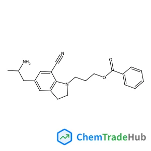 5-(2-Aminopropyl)-1-[3-(benzoyloxy)propyl]-2,3-dihydro-1H-indole-7-carbonitrile