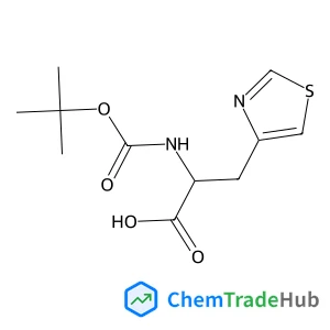 N-{[(2-Methyl-2-propanyl)oxy]carbonyl}-3-(1,3-thiazol-4-yl)-D-alanine