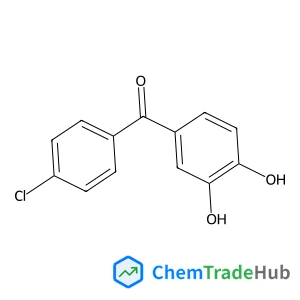 (4-Chlorophenyl)(3,4-dihydroxyphenyl)methanone structure