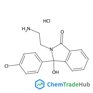 2-(2-Aminoethyl)-3-(4-chlorophenyl)-3-hydroxy-1-isoindolinone hydrochloride (1:1)