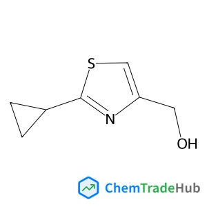 (2-Cyclopropyl-1,3-thiazol-4-yl)methanol structure (2-Cyclopropyl-1,3-thiazol-4-yl)methanol structure