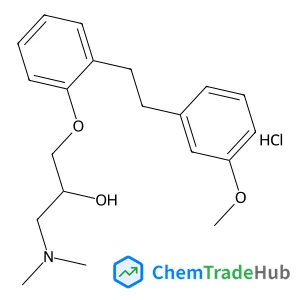 1-(Dimethylamino)-3-{2-[2-(3-methoxyphenyl)ethyl]phenoxy}-2-propanol hydrochloride (1:1)